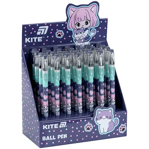 Набор ручек Kite Be Friends 28 шт. шариковая синяя (K26-032-1) - фото 1