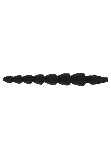 Анальний ланцюжок Toy Joy Heart Beads 18х3 см (чорний) - фото 5