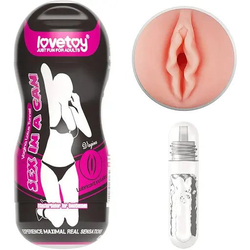 Мастурбатор Lovetoy Sex In A Can Vagina Lotus Tunnel тілесний
