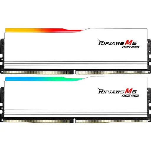 Модуль пам'яті DDR5 G.Skill Ripjaws M5 Neo RGB 2x16GB 6000MHz White (F5-6000J3636F16GX2-RM5NRW) [153820]