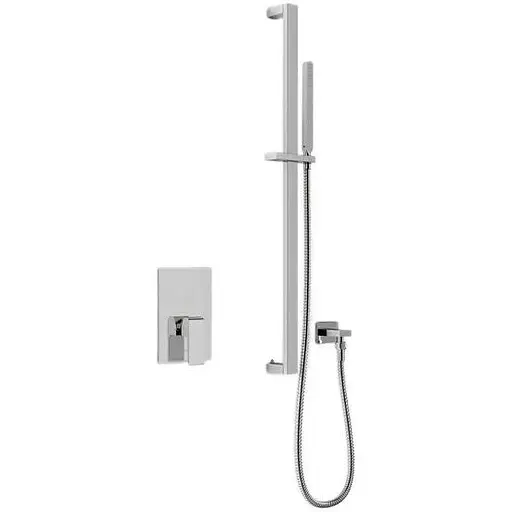 Душова система Kohlman Saxo chrome + BOX прихованого монтажу QW220SSP3, Хром - фото 1