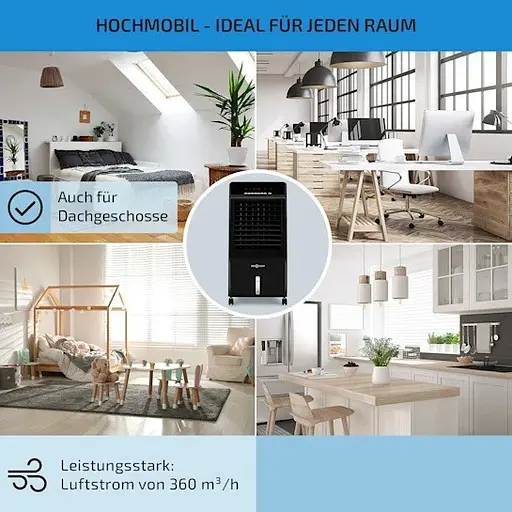 Охолоджувач повітря OneConcept CTR-1 4-в-1 Чорний (10029736) - фото 3