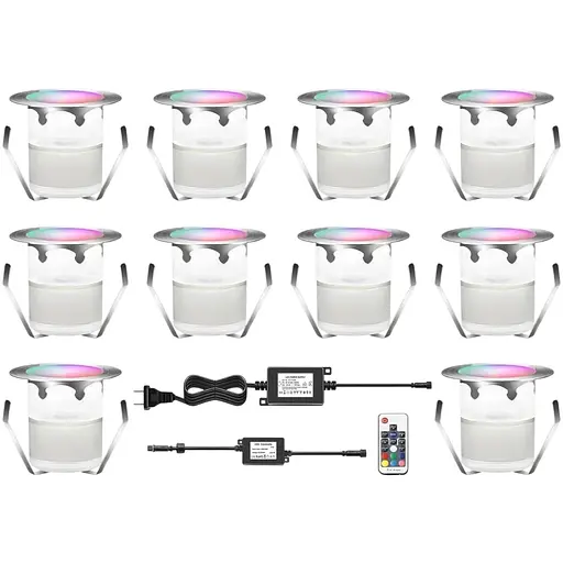 Вуличний світильник CISLAN LED RGB Φ30mm 12V DC IP67 водонепроникний дистанційне затемнення Multi Color Change