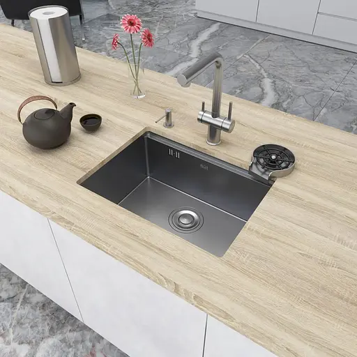 Кухонная мойка Nett NS-5742 из нержавейки 1.5 мм под столешницу - фото 7