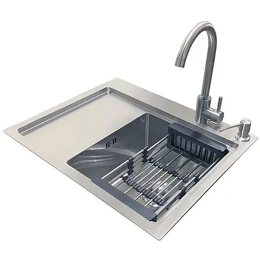 Комплект мийка + змішувач Romzha Caravela 58R (A) - фото 1