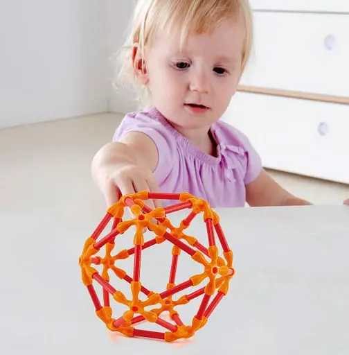 Конструктор Hape Flexistix Будівництво 66 деталей бамбуковий E5567 - фото 3