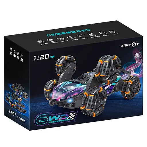 Дитячий восьмиколісний джип на радіокеруванні SHT 2330 2.4G (with 2 remote) Violet - фото 3