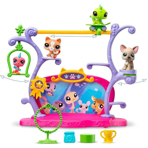 Игровой набор Littlest Pet Shop Шоу Талантов 00558 сцена, 2 фигурки, аксессуары - фото 2
