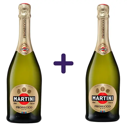 Вино ігристе Martini Prosecco 11,5% 1.5 л (2 шт. х 0.75 л) - фото 1