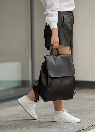 Женский рюкзак Sambag Loft LZN черный 38 х 28 х 18 см (22400001) - фото 9