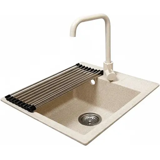 Комплект гранітна мийка + змішувач Romzha Adiere Avena (B) - фото 1