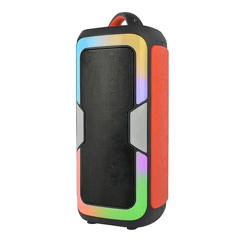 Портативна колонка Singer JQS4407 Акустична система 25Вт RGB підсвічування з мікрофоном і пультом Чорний - фото 7