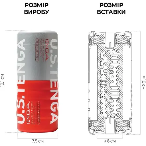 Мастурбатор Tenga US Double Hole Cup - фото 2