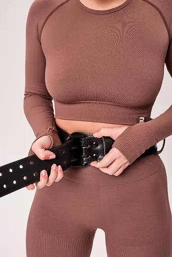 Пояс BiotechUSA Bodybuilding leather belt black XL  - фото 4