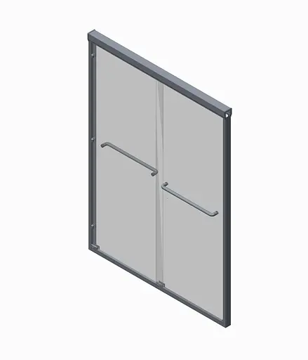 Двері в нішу Koer SR SD03-140x200-TR-01 прозоре скло Easy Clean 8 мм, хром KR5385, універсальні, прозорий, хром - фото 6