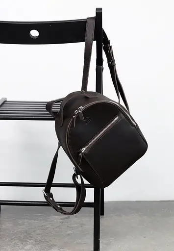 Кожаный рюкзак Groove S темно-коричневый - фото 2