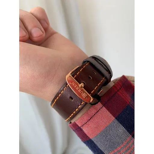 Чоловічий наручний годинник Curren BigBoss (Коричнево-золотий) - фото 6