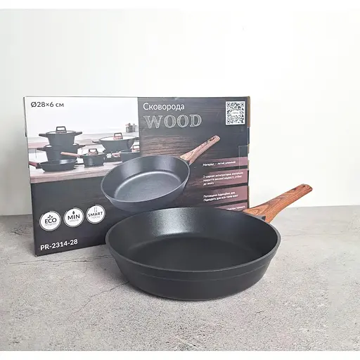 Сковорода Pepper PR-2314-28 Wood 28х6 см (127432) - фото 4