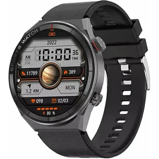 Смарт-годинник Smart Watch DT3 Mate Black 2 ремінця силіконовий та металевий