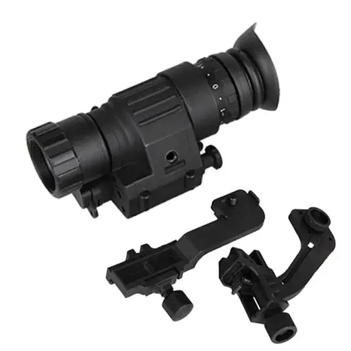 Монокуляр нічного бачення ПНБ для кріплення на шолом з 3Х кратним зумом Nectronix CL27-0008 (аналог PVS-14), чорний (100856)