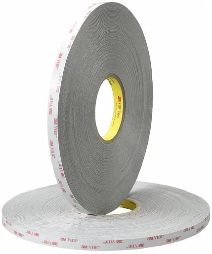 Скотч двосторонній 3M довжина 33м, ширина 3 мм чорний - фото 2