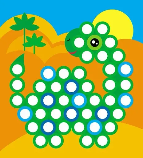 Мозаїка з наліпок. Кружечки - фото 5