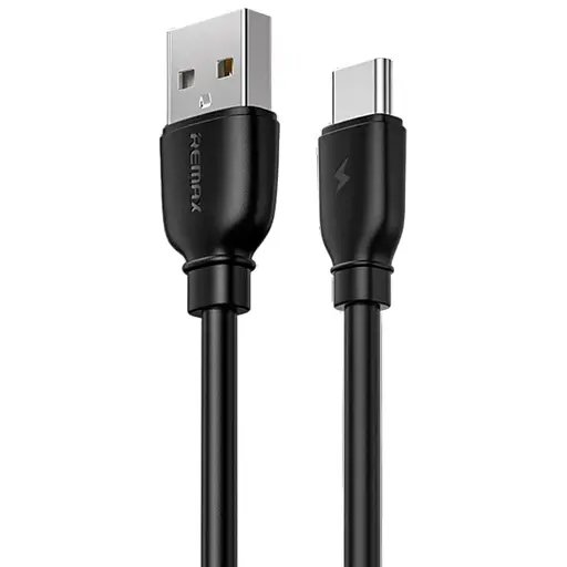 Кабель Remax Suji Pro USB 2.0 to Type-C 2.4A 1 м чорний (RC -138a-b) - фото 1