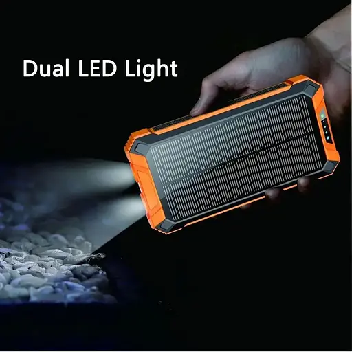 Зарядное устройство на солнечных батареях IBattery LS45 25000mah c фонариком и беспроводной зарядкой - фото 4