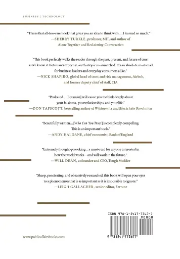 Who Can You Trust? How Technology Brought Us Together and Why It Could Drive Us Apart