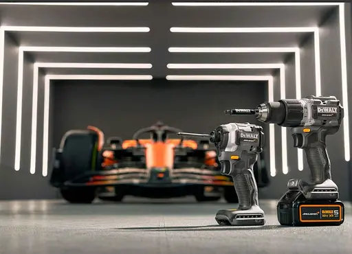 Шуруповерт набор из двух аккумуляторных инструментов DeWalt McLaren F1 Team Limited Edition DCK200MP2T - фото 3