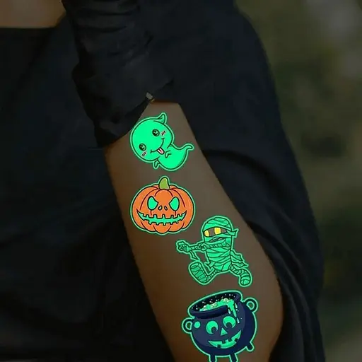 Набор временных тату "Halloween glow №2" Fresh Tattoo kids-tatto-halloween-g2 - фото 4