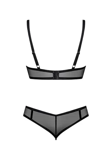 Комплект білизни Obsessive Glandez 2-предмети XL/2XL (чорний) - фото 12