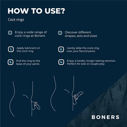Эрекционное кольцо Boners Ergo Cock Ring серый - фото 7