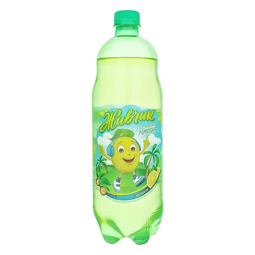 Напій безалкогольний Живчик сильногазований зі соком лимона 1 л