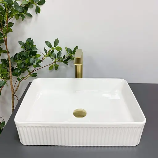 Умивальник VBI Brescia white накладний VBI-013900, Білий - фото 3