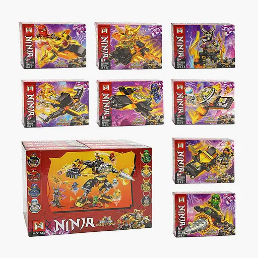 Конструктор Ниндзя герой, MG1589, подвижные конечности, 44 детали, (В ассортименте) - фото 9