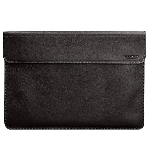 Кожаный чехол-конверт BlankNote на магнитах для MacBook Air 15 (2023) Темно-коричневый - фото 5