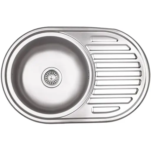 Кухонная мойка Brinex 7750 0,8 мм, врезная BRIN7750MDEC08 - фото 1