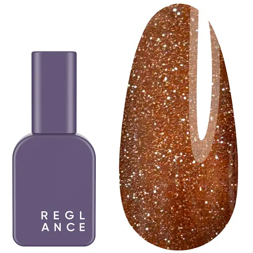 Світловідбиваючий гель-лак Reglance Platinum 809 Amberglow 12 мл