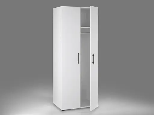 Шкаф гардеробный с трубой ОП-902 Orange-Line 700х550х1825 Белый - фото 2