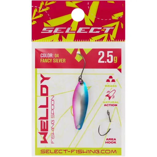 Блешня Select Welldy 2.5g 31mm #04 Fancy Silver - фото 2