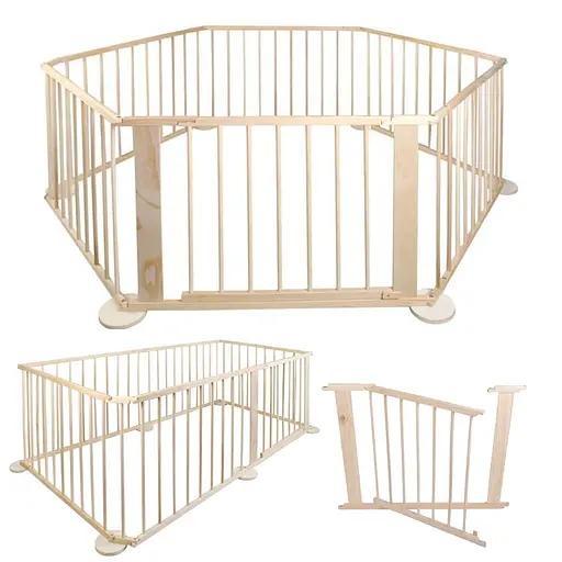 Манеж Lionelo дерев'яний 6 панелей