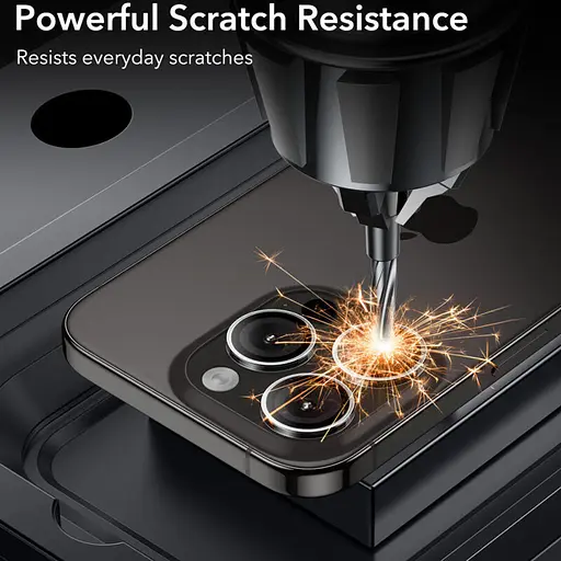 Защитное стекло Epik Metal Classic на камеру в упаковке для Apple iPhone 16 Pro 6.3/16 Pro Max 6.9 Серебряный/Silver - фото 3