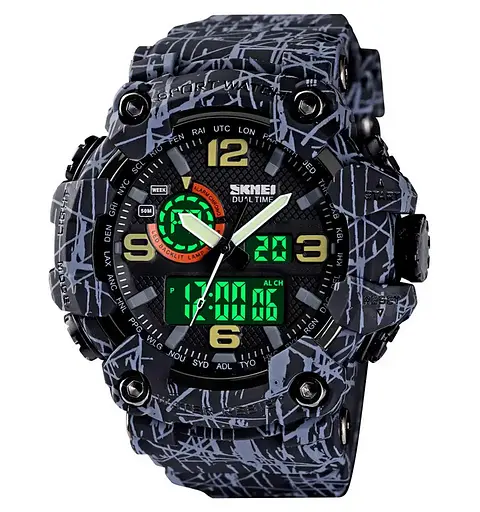 Мужские наручные часы Skmei 1520 Серый - фото 5