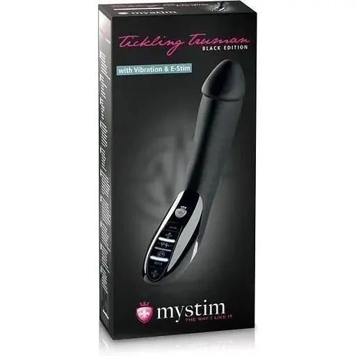 Вибратор с электростимуляцией Mystim Tickling Truman eStim Black миостимулятор - фото 2