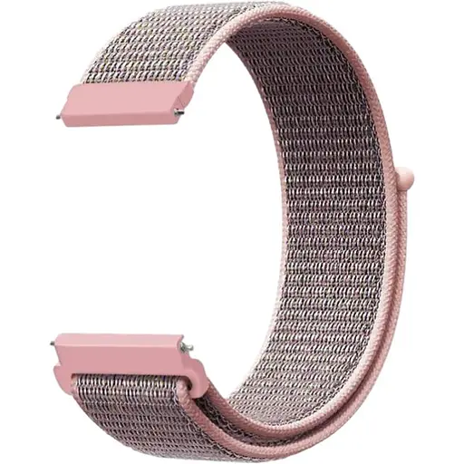 Ремешок DK CDK для Garmin Forerunner 255 / 255 Music 22mm Nylon Sport Loop (012416) (pink sand)