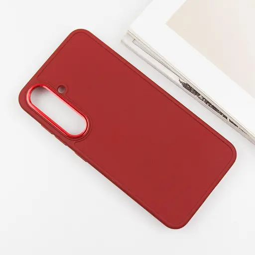 TPU чохол Bonbon Metal Style для Samsung Galaxy S23+ Червоний / Red - фото 3
