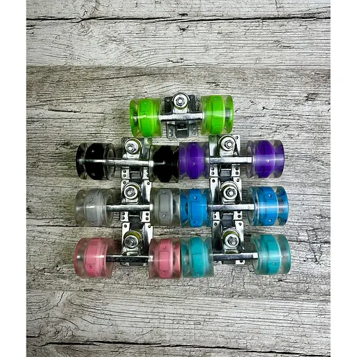 Скейт Пенни Борд A-Toys Penny Board Maraton со светящимися колёсами с декой 55 см синий - фото 3