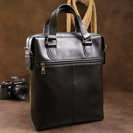 Чоловіча шкіряна сумка SHVIGEL 29х32х6 см sum0015593 - фото 9