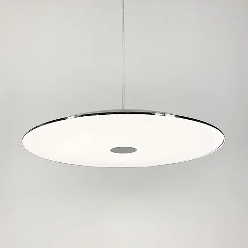 Подвесной серебряный LED светильник ENOCH с нейтральным светом в 3-х размерах Line.F Диаметр 40см - фото 12